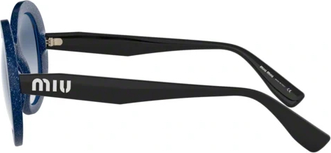 Солнцезащитные очки MIU MIU Core Collection MU 06US 1272J1 Transparent Divisa Glitter