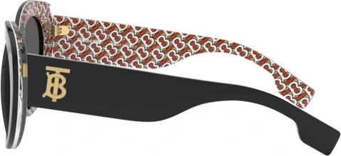 Солнцезащитные очки Burberry BE4298 382287 Top Black On Print Tb Red