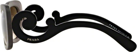 Солнцезащитные очки Prada Minimal Baroque PR 27OS UBV4P0 Dark Grey Matte Transparent