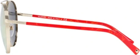 Солнцезащитные очки Valentino VA2002 30034Z Light Gold/ Red