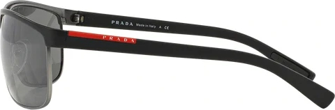   Prada Linea Rossa PS 54QS DG07W1 Black Rubber/gunmetal Rubber