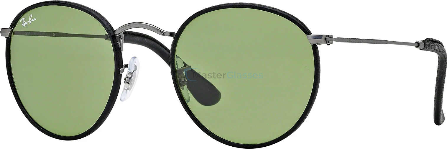 Солнцезащитные очки Ray-Ban Round Craft RB3475Q 029/14 Matte Gunmetal/black Leather