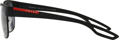 �������������� ���� Prada Linea Rossa Lj Silver PS 57QS DG05Z1 Black Rubber