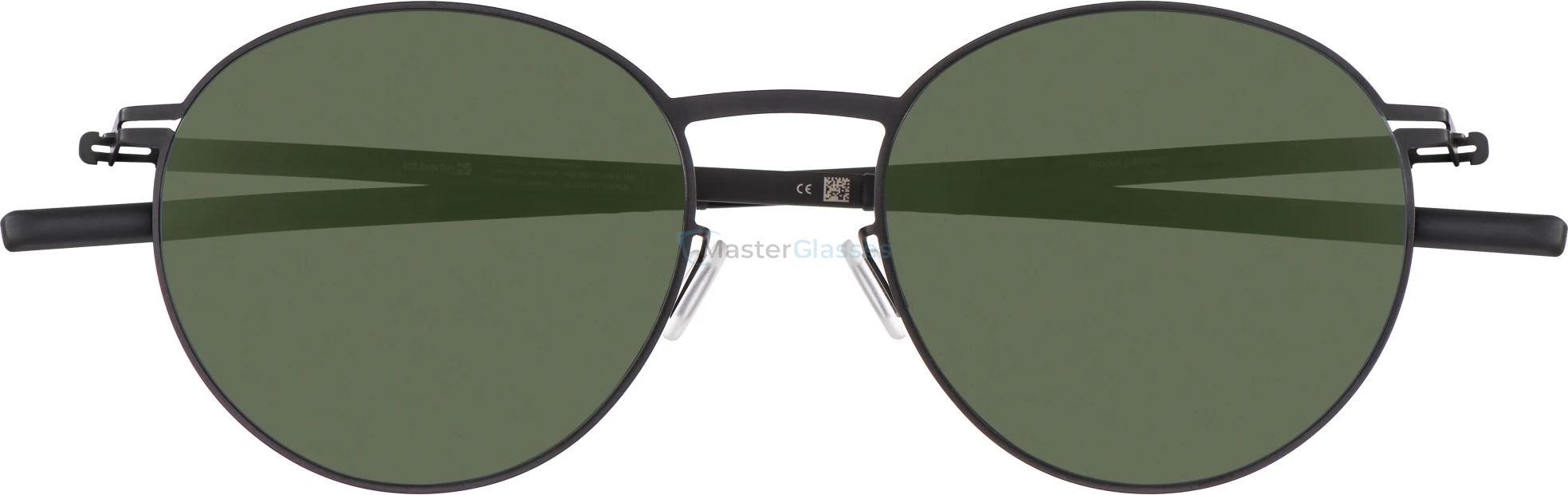 Солнцезащитные очки Ic! Berlin Pampeo Black Green Polarized Flex
