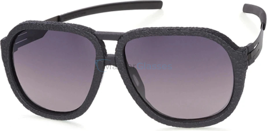 Солнцезащитные очки Ic! Berlin Rakete pebble leatherblackblack to greyplotic-flex