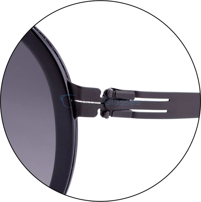 Солнцезащитные очки Ic! Berlin S25 Tegel Black-Obsidian Black Black to Grey Flex