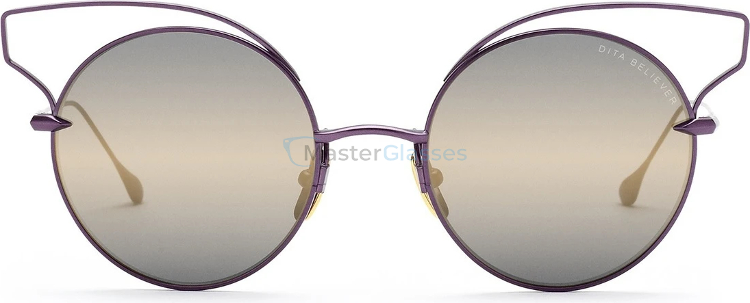 Солнцезащитные очки DITA BELIEVER PURPLE w /DARK GREY GOLD FLASH 23008-C-PUR