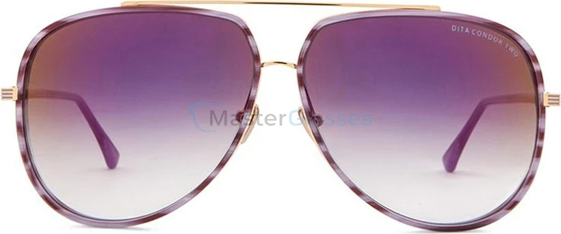   DITA CONDOR-TWO /PURPLE SWIRL-SHINY 18K GOLD 21010-C-PUR-GL