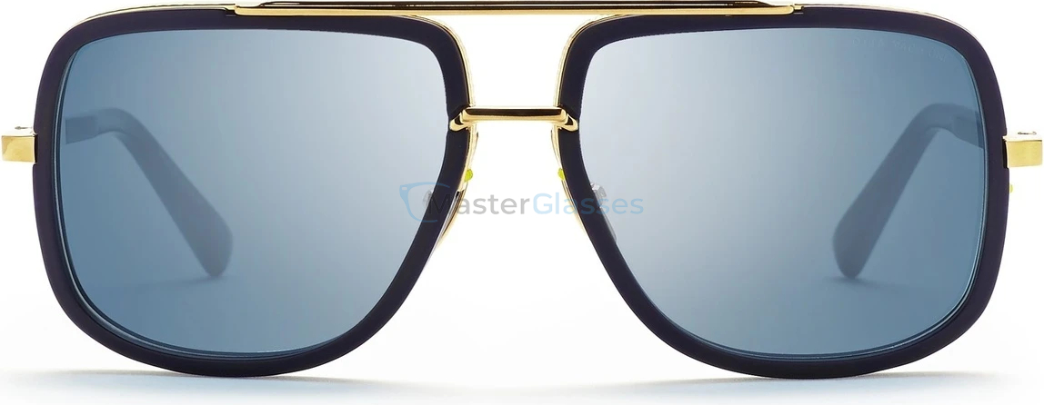 Солнцезащитные очки DITA MACH-ONE / SHINY NAVY 18K GOLD w/DARK BLUE GOLD FLASH DRX-2030-SF-NVY