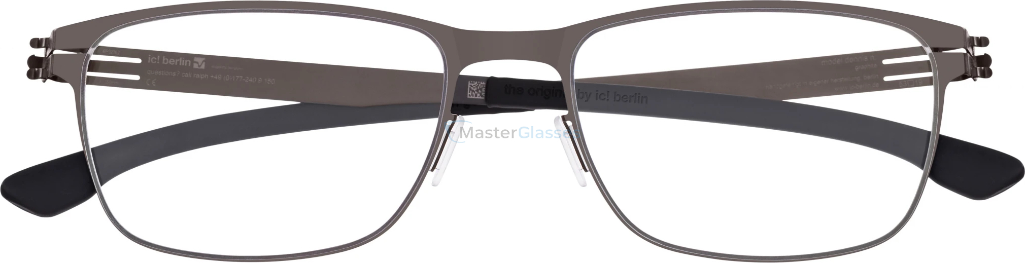 Оправа Ic! Berlin Dennis N. Graphite Black RX-Clear Donnerstag