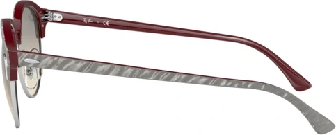 Солнцезащитные очки Ray-Ban Clubround RB4246 130732 Top Wrinkled Grey On Bordeaux