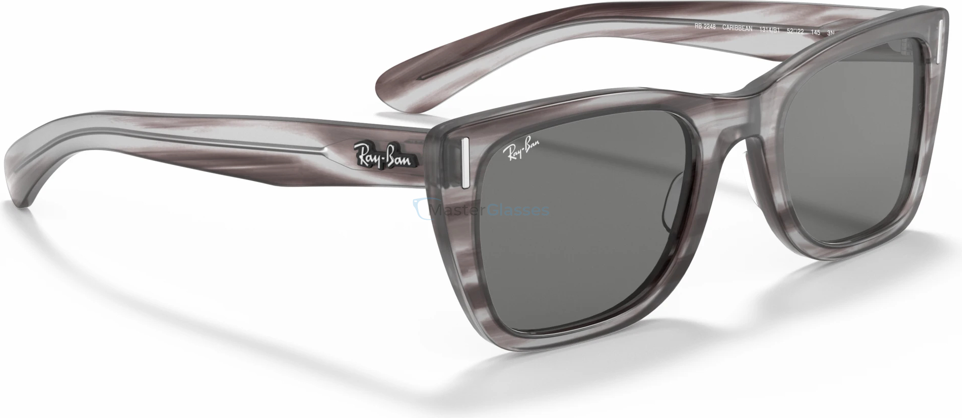 Солнцезащитные очки Ray-Ban Caribbean RB2248 1314B1 Striped Grey