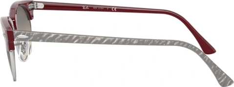 Солнцезащитные очки Ray-Ban Clubmaster Oval RB3946 130732 Top Wrinkled Grey On Bordeaux
