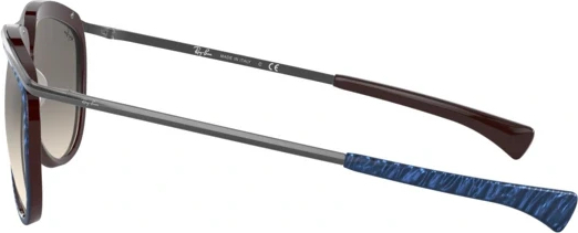 Солнцезащитные очки Ray-Ban Olympian Aviator RB2219 131032 Top Wrinkled Blue On Brown