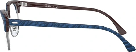 Оправа Ray-Ban Clubmaster RX5154 8052 Top Wrinkled Blue On Brown