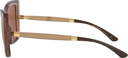 Солнцезащитные очки Dolce & Gabbana DG6138 32736H Brown On Transparent Beige