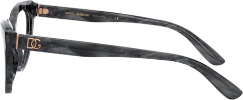 Оправа Dolce & Gabbana DG3332 3272 Top Black On Grey Marble