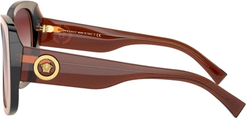 Солнцезащитные очки Versace VE4387 53240P Transparent Brown