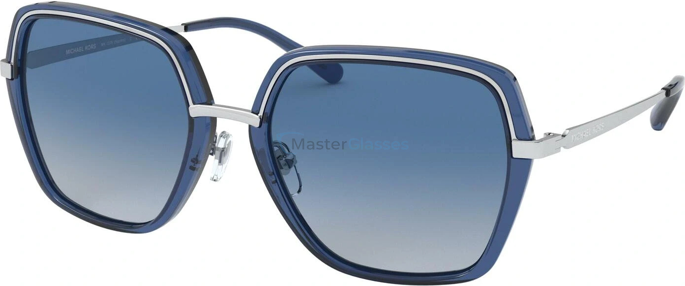 Солнцезащитные очки Michael kors Naples MK1075 11534L Silver/dark Chambray Transpare