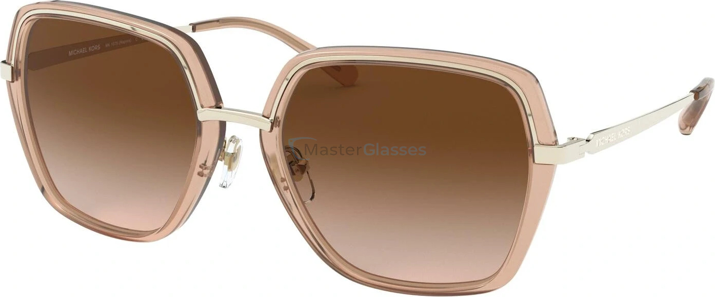 Солнцезащитные очки Michael kors Naples MK1075 101413 Light Gold/brown Transparent