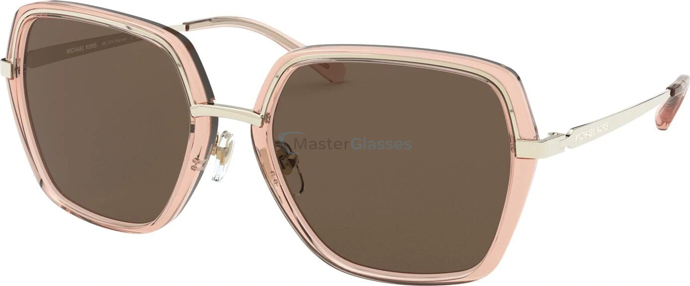 Солнцезащитные очки Michael kors Naples MK1075 101473 Light Gold/melon Transparent