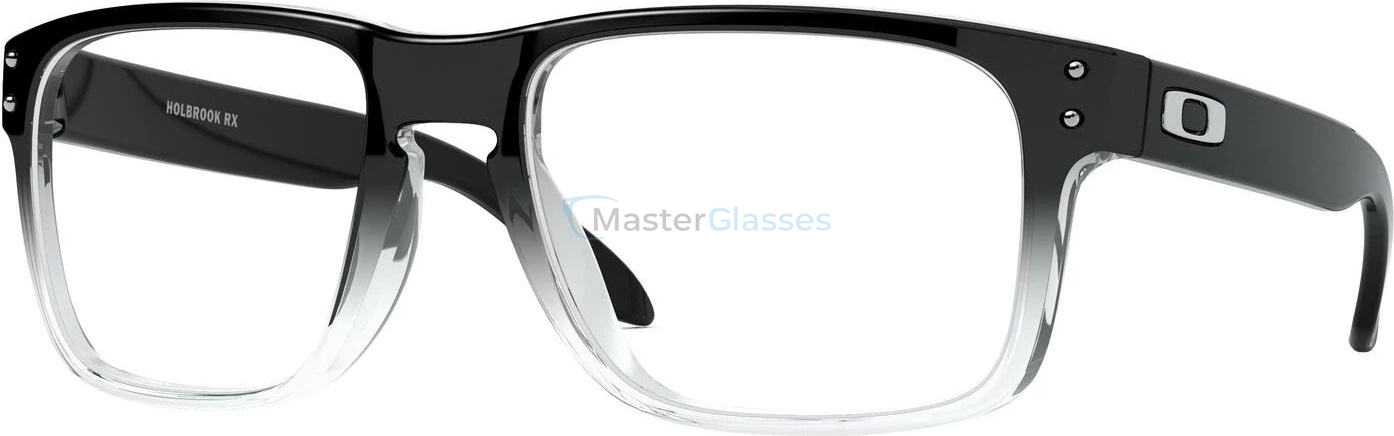  Oakley Holbrook Rx OX8156 815606 Polished Black Clear Fade