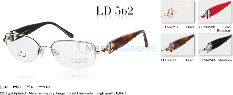 Оправа Leonardo D. 562 40_schwarz 0/0