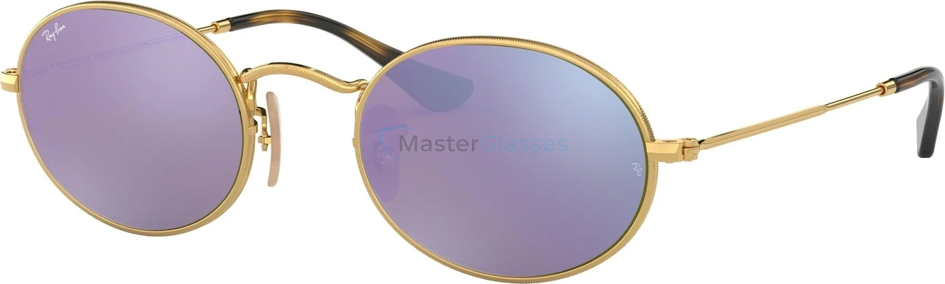   Ray-Ban Oval RB3547N 001/8O Gold
