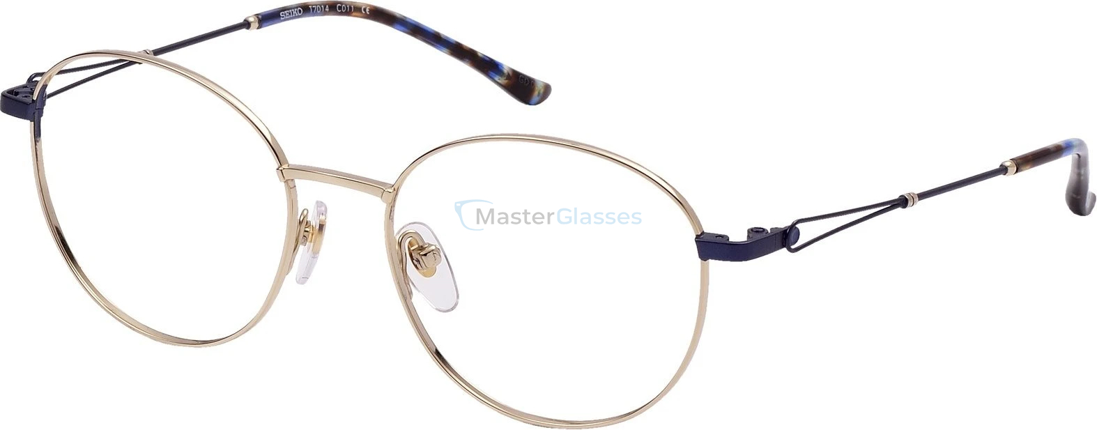 Оправа Seiko T7014 C011 GOLD/NAVY BLUE
