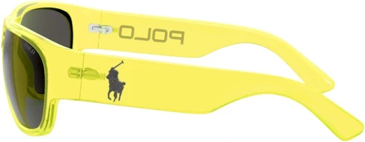 Солнцезащитные очки Polo PH4166 586787 Shiny Transparent Yellow Fluo
