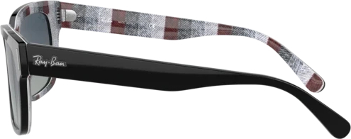 Солнцезащитные очки Ray-Ban Jeffrey RB2190 13183A Black On Chevron Grey/burgundy
