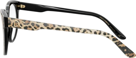 Оправа Dolce & Gabbana DG3334 3163 Leo Brown On Black