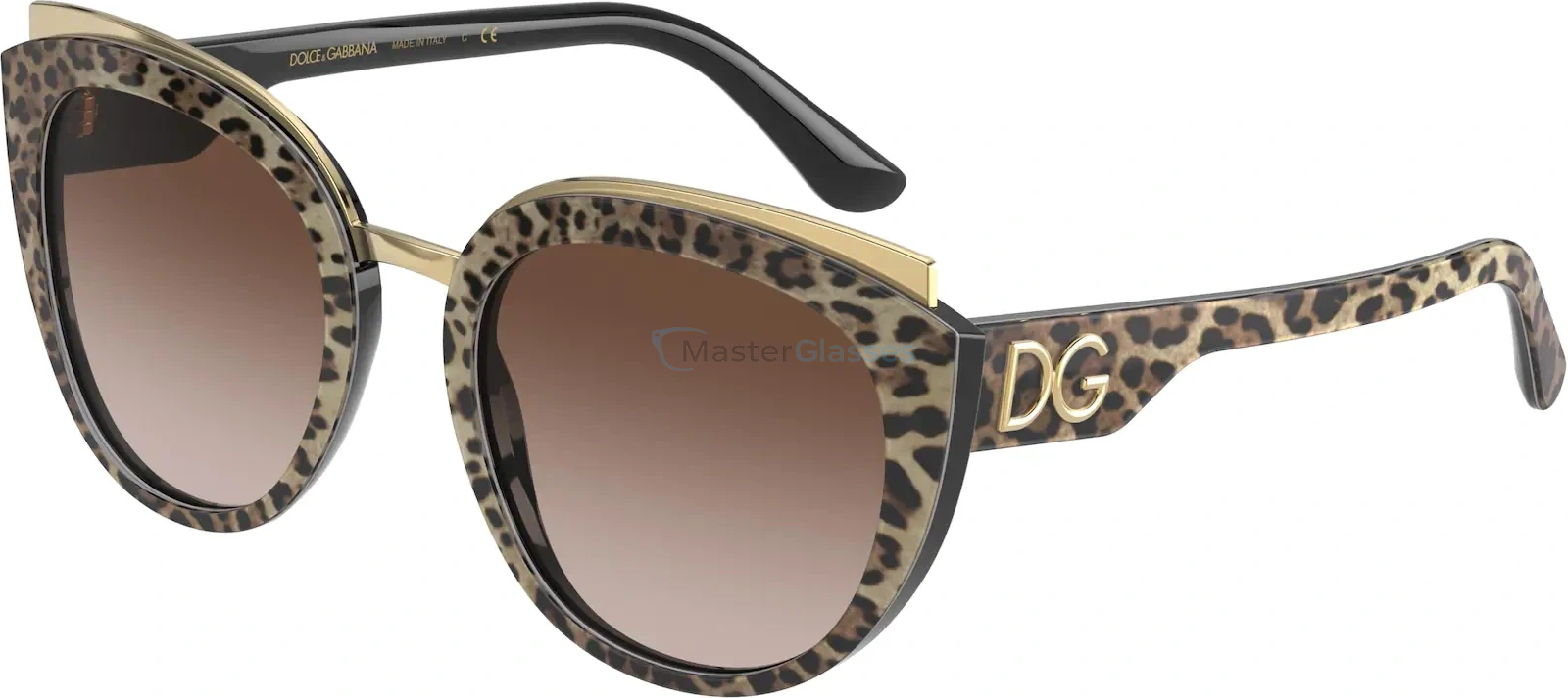   Dolce & Gabbana DG4383 316313 Leo Brown On Black
