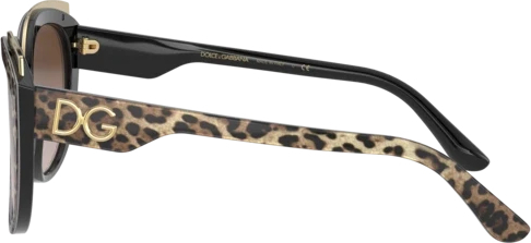 Солнцезащитные очки Dolce & Gabbana DG4383 316313 Leo Brown On Black