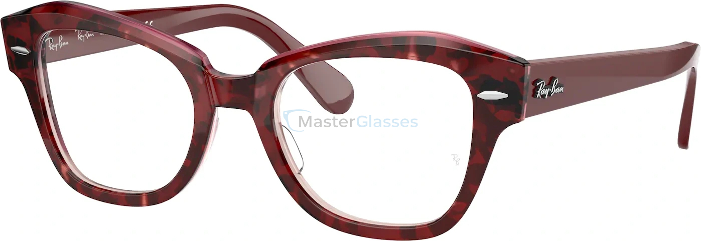  Ray-Ban State Street RX5486 8097 Havana On Transparent Purple