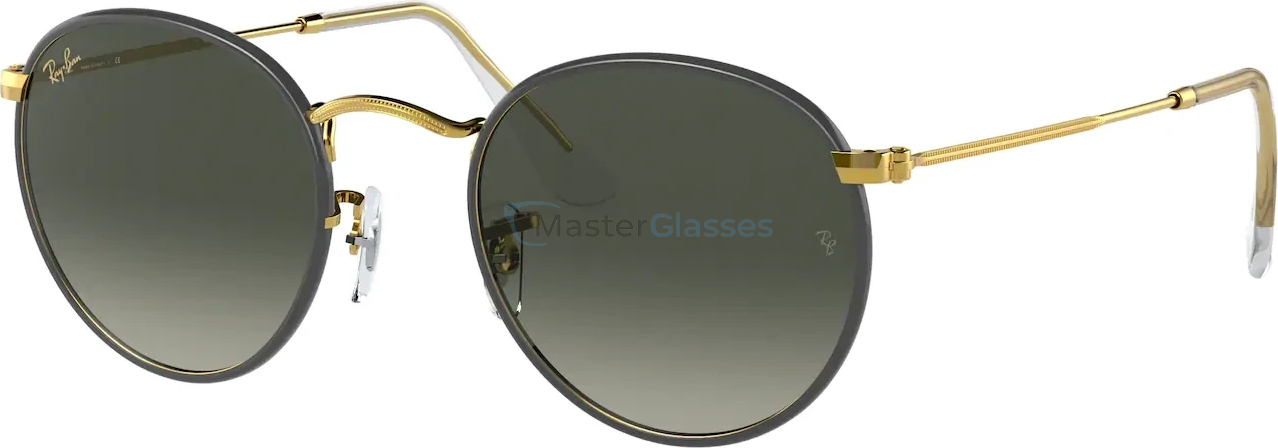   Ray-Ban Round Full Color RB3447JM 919671 Black On Legend Gold