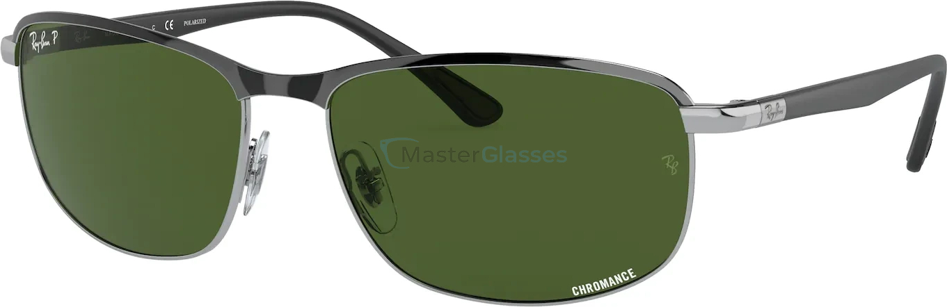   Ray-Ban RB3671CH 9144P1 Black On Silver