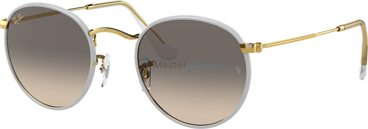   Ray-Ban Round Full Color RB3447JM 919632 Grey On Legend Gold