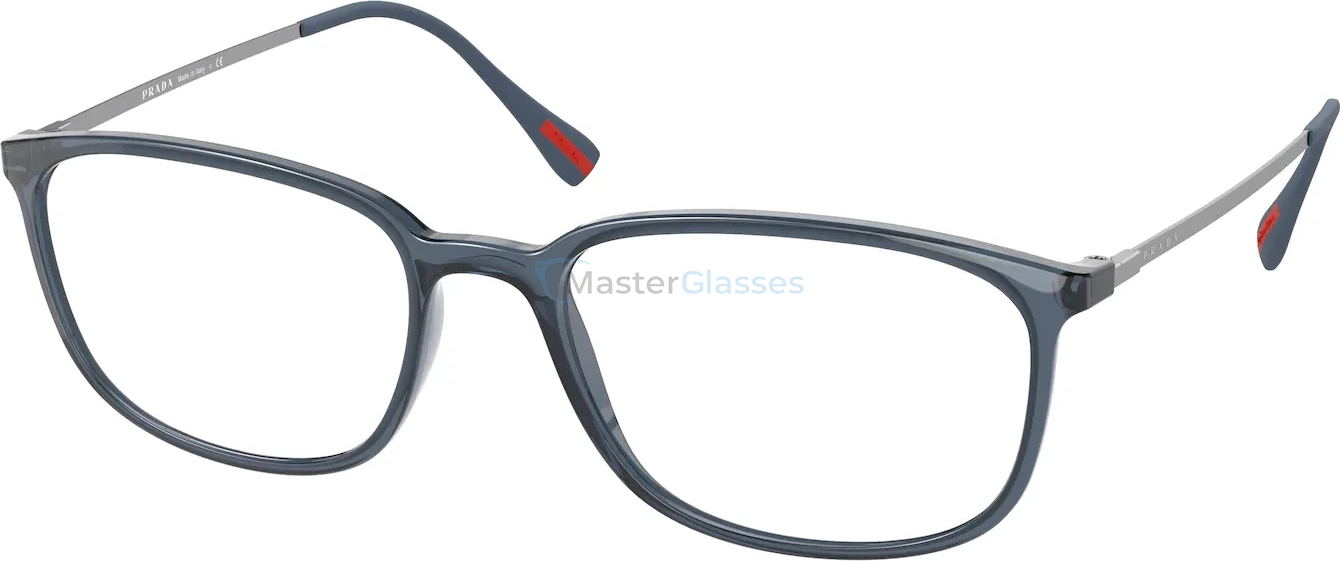  Prada Linea Rossa Lifestyle PS 03HV CZH1O1 Transparent Blue