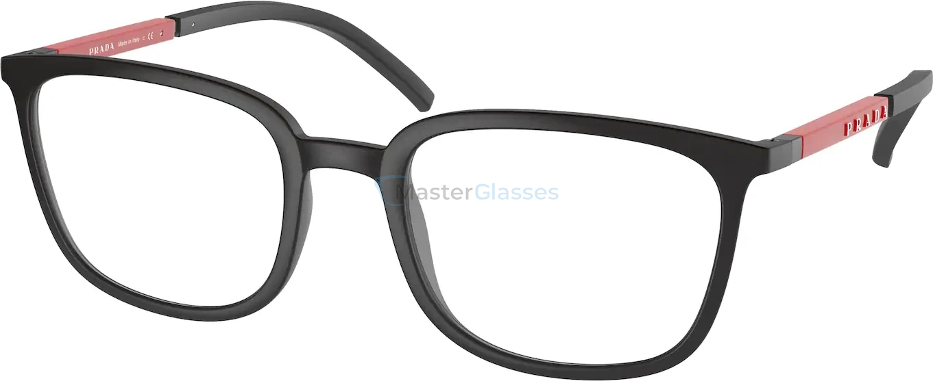  Prada Linea Rossa PS 05NV 1BO1O1 Black Rubber