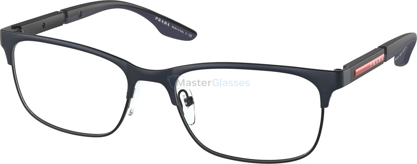 Prada Linea Rossa PS 52NV 07P1O1 Blue Rubber/black Rubber