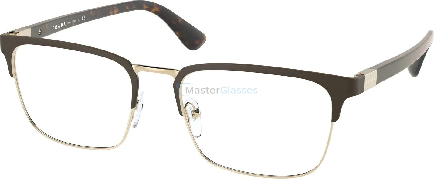  Prada Heritage PR 54TV 01U1O1 Matte Burnished/pale Gold