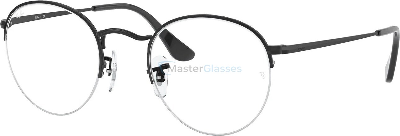  Ray-Ban Round Gaze RX3947V 2503 Matte Black