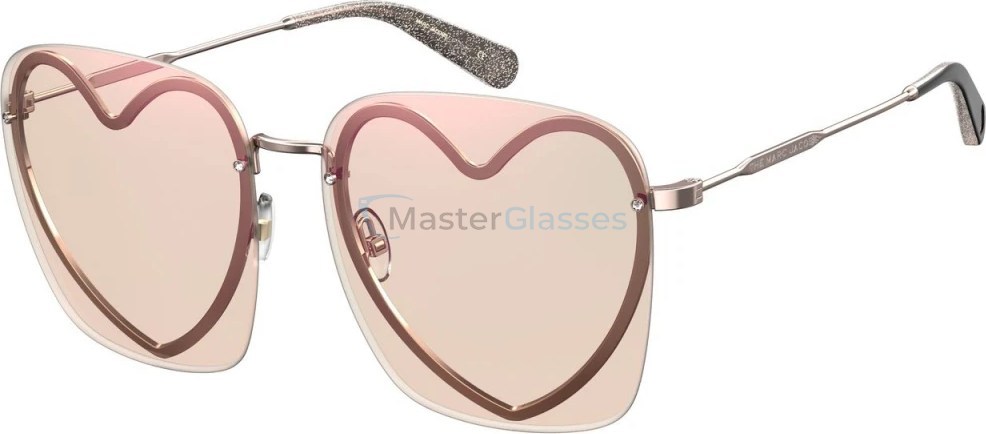   MARC JACOBS MARC 493/S 733, : PEACH, PINK MULTILAYER