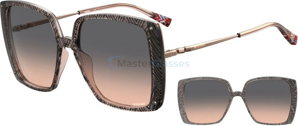   MISSONI MIS 0002/S KDX,  BLACKNUDE, GREY FUCHSIA