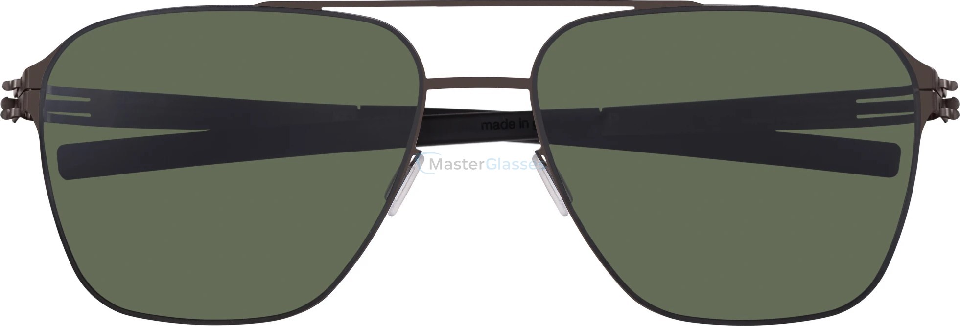   Ic! Berlin Jonathan I. Large Graphite Black Green Polarized Flex