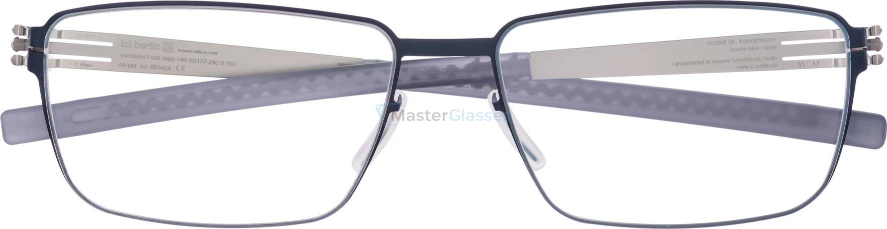  Ic! Berlin IB-Dr. Kauermann Marine Blue Pearl Grey RXClear Flex