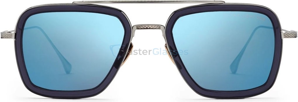   DITA FLIGHT.006 7806-A-SMK-PLD-52,  SMOKE GREY CRYSTAL - BLACK PALLADIUM, DARK GREY -BLUE MIRROR