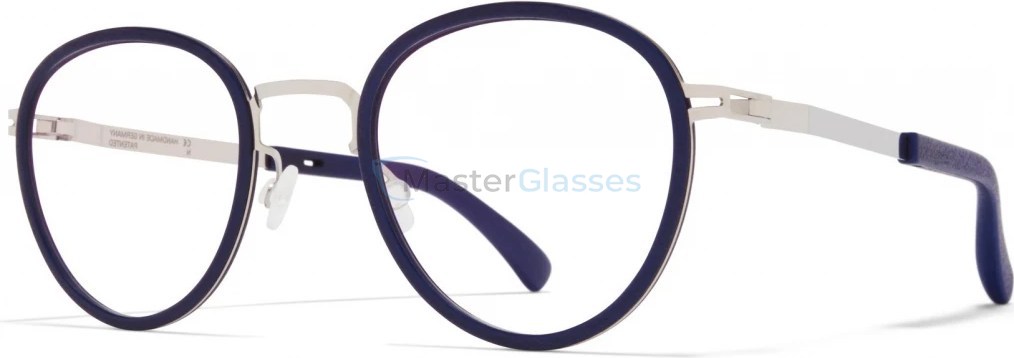  MYKITA PALM 309,  MH10-NAVY BLUE/SHINY SILVER, CLEAR