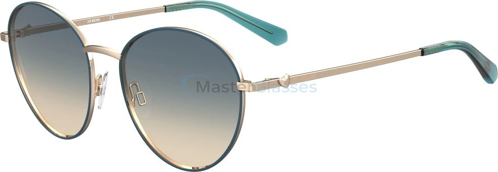   MOSCHINO LOVE MOL038/S ZI9,  TEAL, GREYBROWN DS